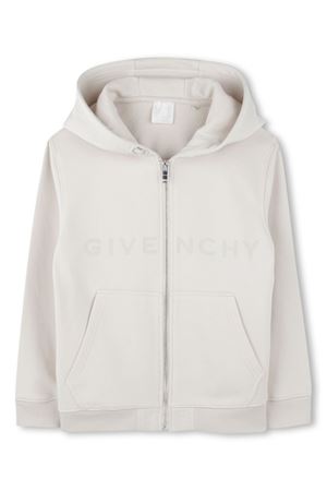 White organic cotton blend hoodie GIVENCHY KIDS | H30703184